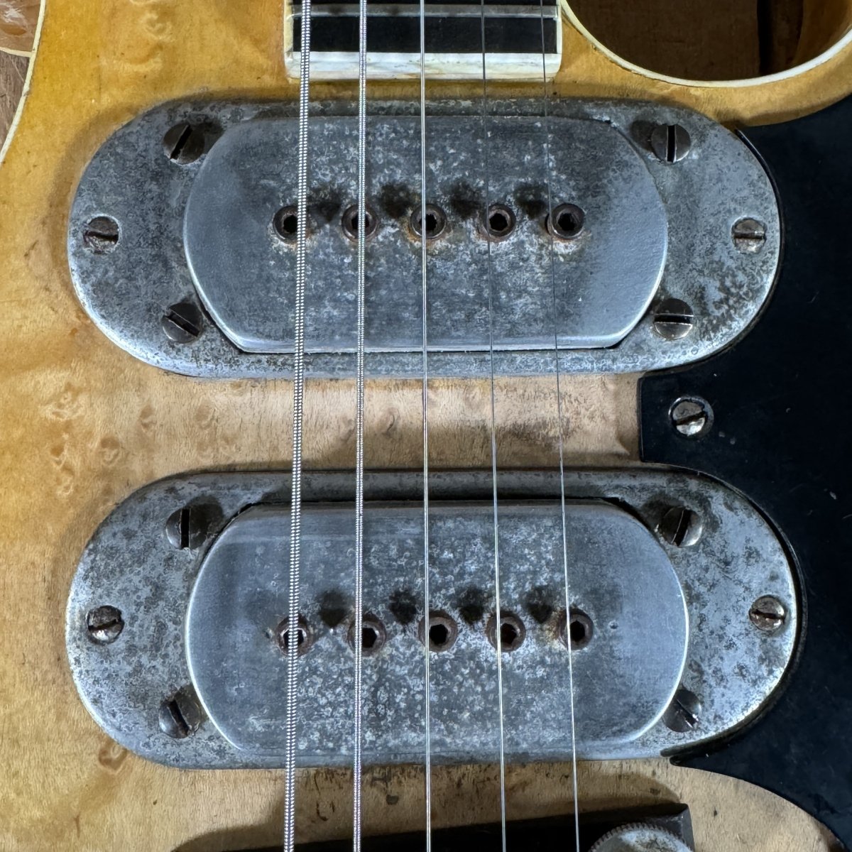 Ed Elliott Bench Copy of the TK Smith Tarver Bigsby Mandolin TK Smith Pickups Natural - Mahar's Vintage Guitars