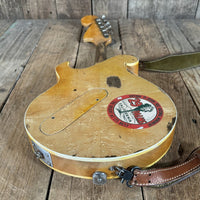 Ed Elliott Bench Copy of the TK Smith Tarver Bigsby Mandolin TK Smith Pickups Natural - Mahar's Vintage Guitars