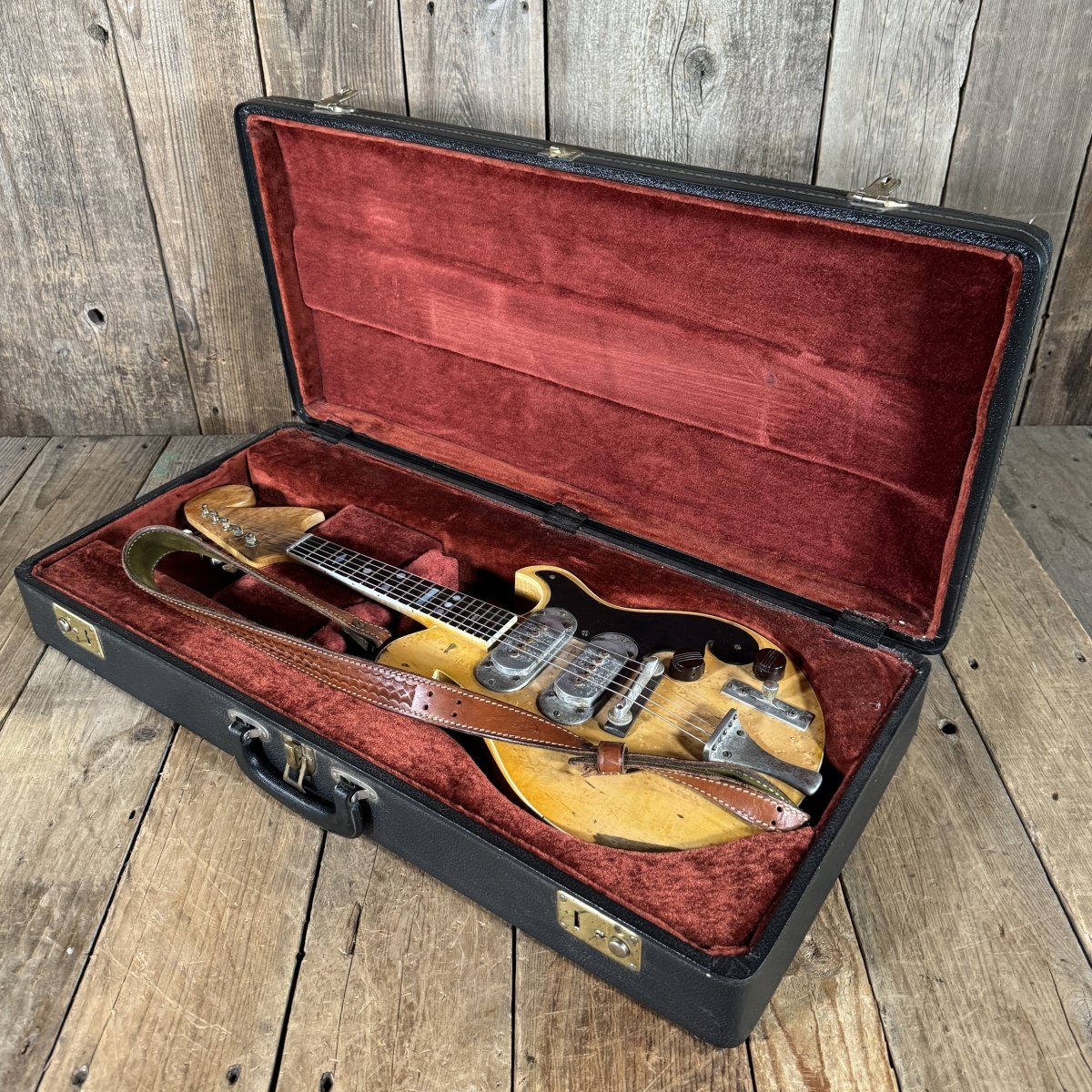 Ed Elliott Bench Copy of the TK Smith Tarver Bigsby Mandolin TK Smith Pickups Natural - Mahar's Vintage Guitars