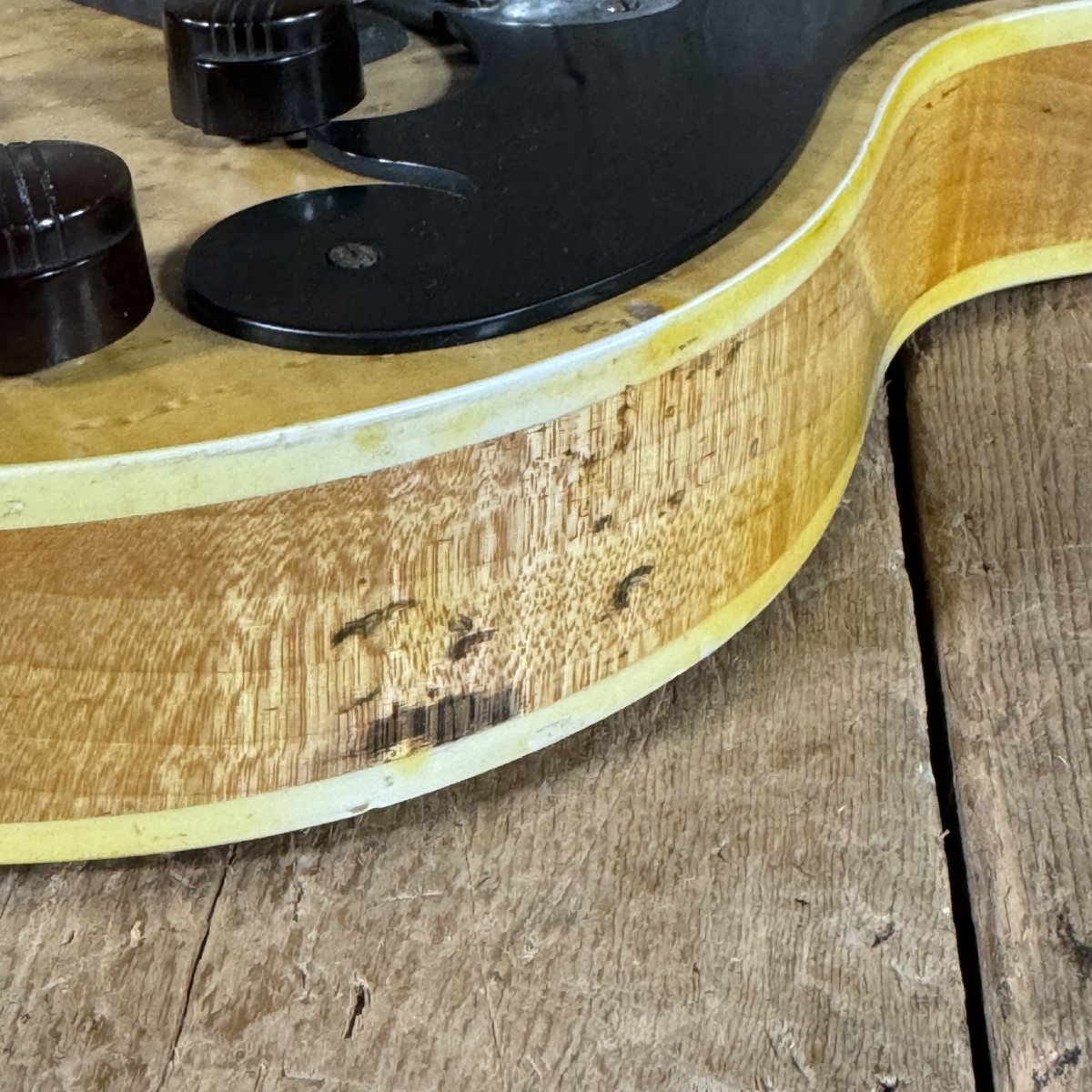 Ed Elliott Bench Copy of the TK Smith Tarver Bigsby Mandolin TK Smith Pickups Natural - Mahar's Vintage Guitars