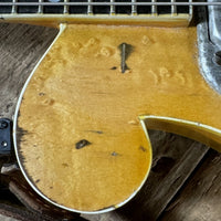 Ed Elliott Bench Copy of the TK Smith Tarver Bigsby Mandolin TK Smith Pickups Natural - Mahar's Vintage Guitars