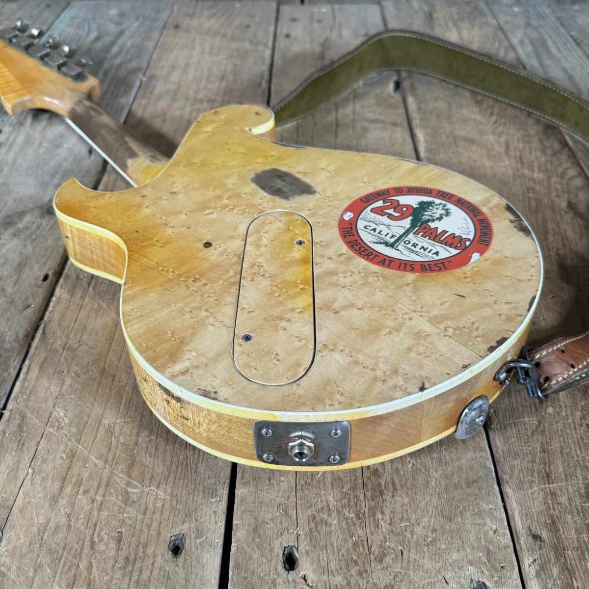 Ed Elliott Bench Copy of the TK Smith Tarver Bigsby Mandolin TK Smith Pickups Natural - Mahar's Vintage Guitars