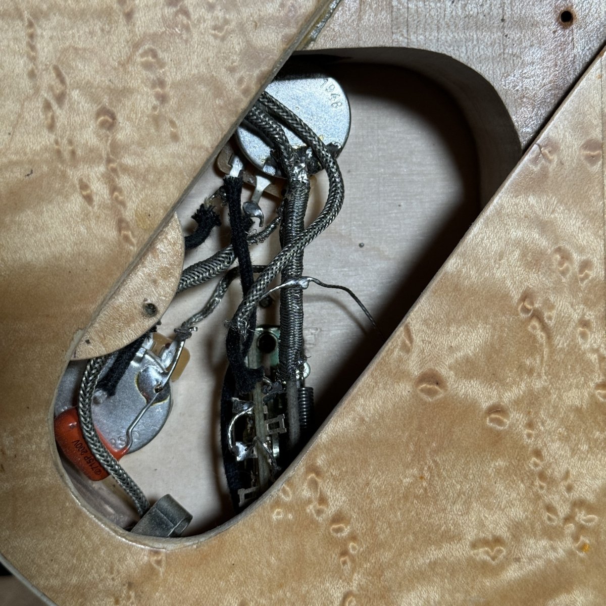 Ed Elliott Bench Copy of the TK Smith Tarver Bigsby Mandolin TK Smith Pickups Natural - Mahar's Vintage Guitars