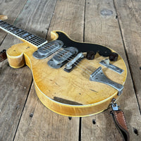 Ed Elliott Bench Copy of the TK Smith Tarver Bigsby Mandolin TK Smith Pickups Natural - Mahar's Vintage Guitars