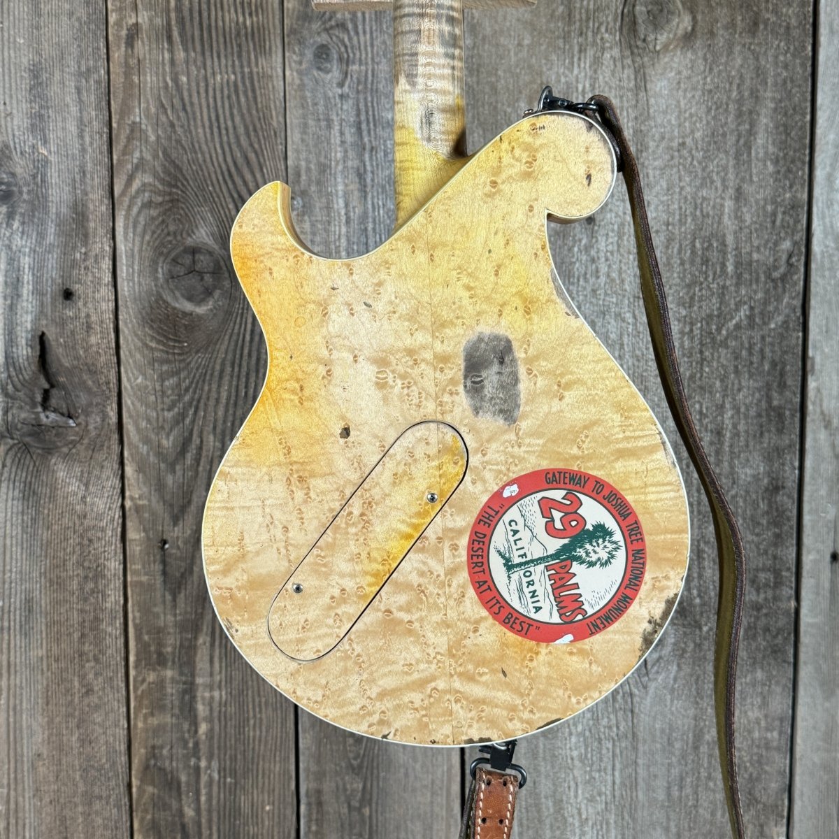 Ed Elliott Bench Copy of the TK Smith Tarver Bigsby Mandolin TK Smith Pickups Natural - Mahar's Vintage Guitars