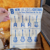 EKO Rocket Rokes Model VI Sunburst 1960s – Vintage Italian Electric Guitar with Original Case - Mahar's Vintage Guitars