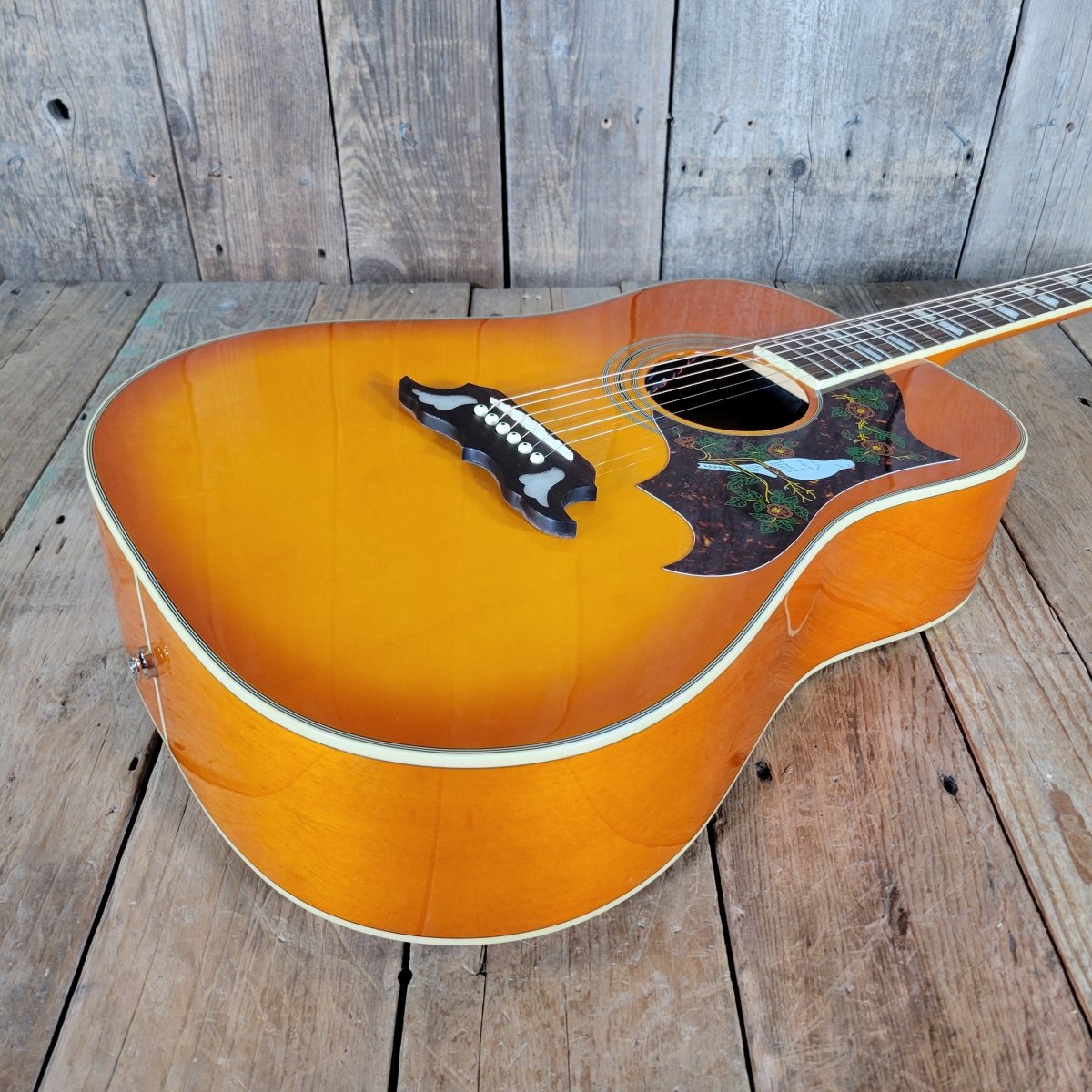 Epiphone Dove Pro VB Acoustic Electric Guitar 2013 with Original Case - Mahar's Vintage Guitars