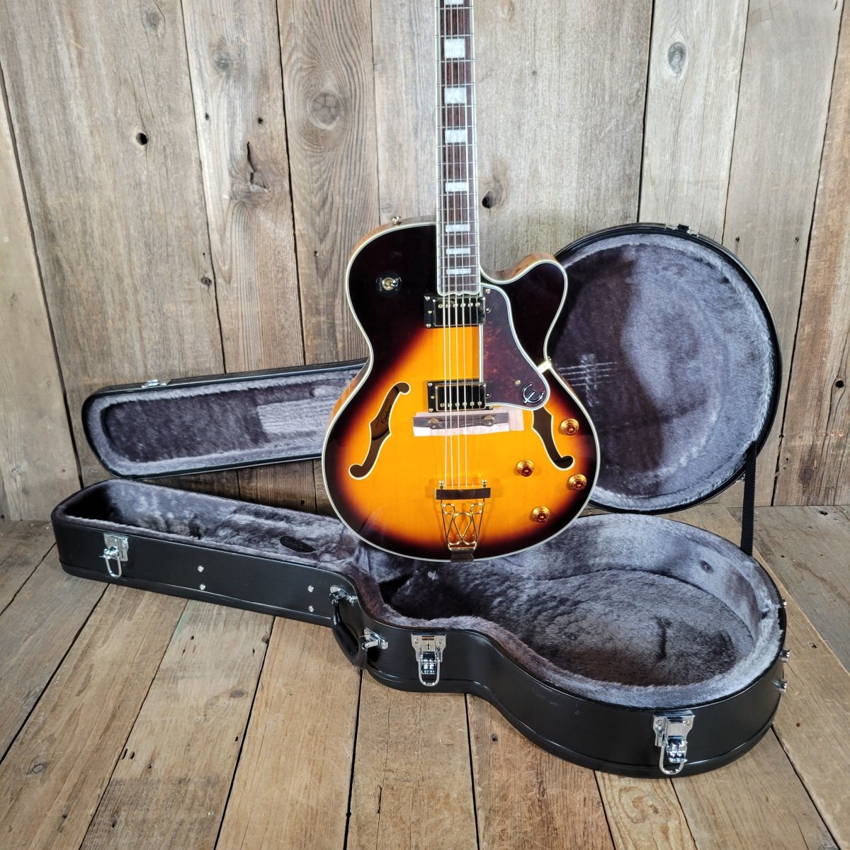 Epiphone Emperor II “Joe Pass” Archtop 2011 – Sunburst, Mint Condition, Original Hardshell Case - Mahar's Vintage Guitars