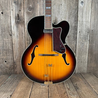 Epiphone Emperor Regent 2006 – Archtop Jazz Guitar, Antique Sunburst, Floating Mini - Humbucker Korea - Mahar's Vintage Guitars