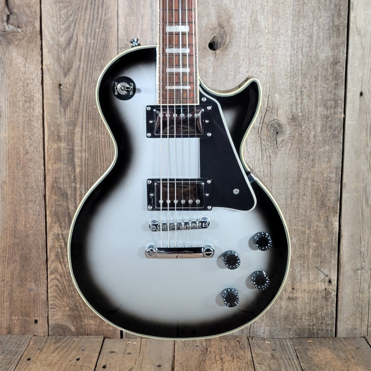 Epiphone Les Paul Custom Limited Edition Silverburst 2008 – Original Limited Run - Mahar's Vintage Guitars