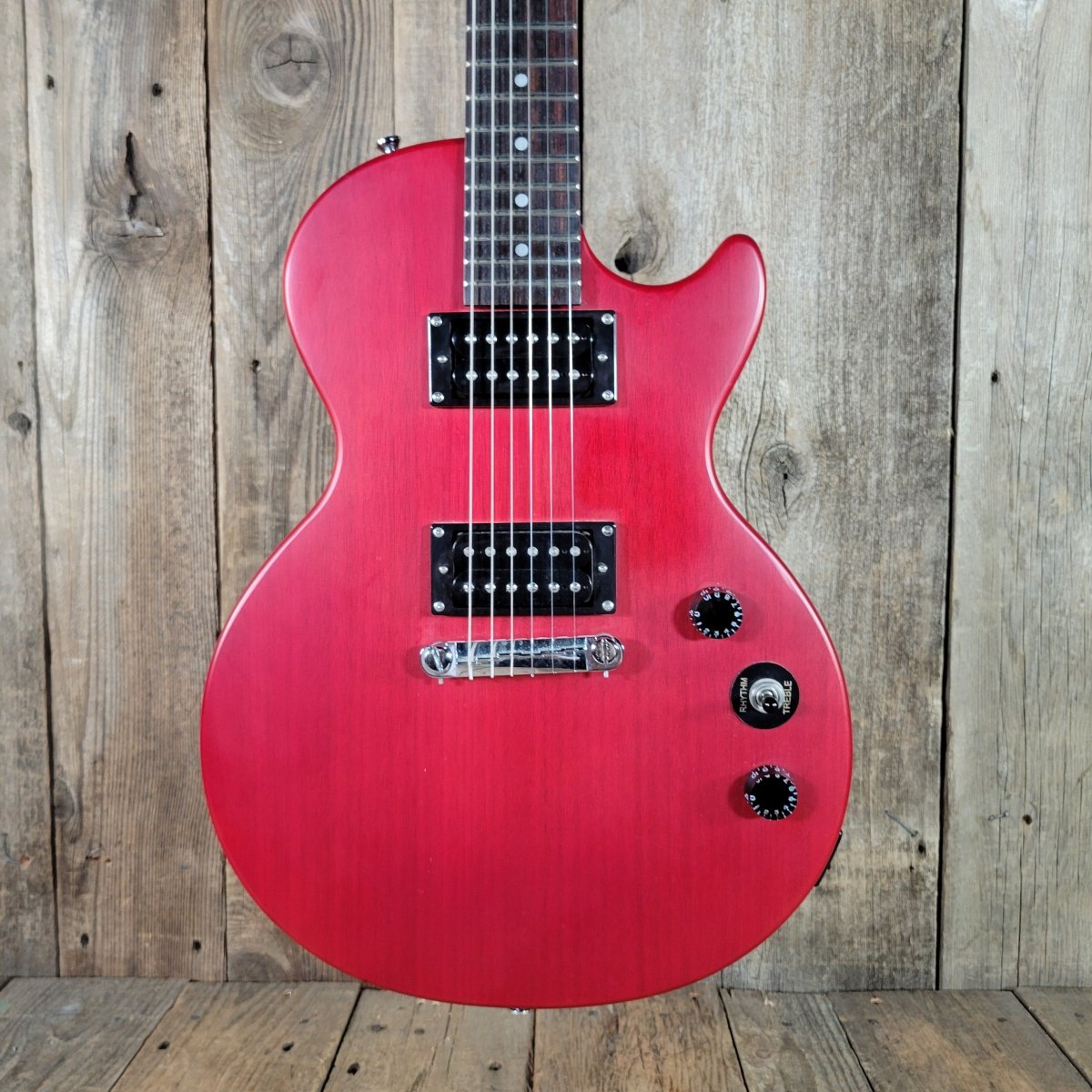 Epiphone Les Paul Special 2014 – Transparent Cherry, No Case - Mahar's Vintage Guitars
