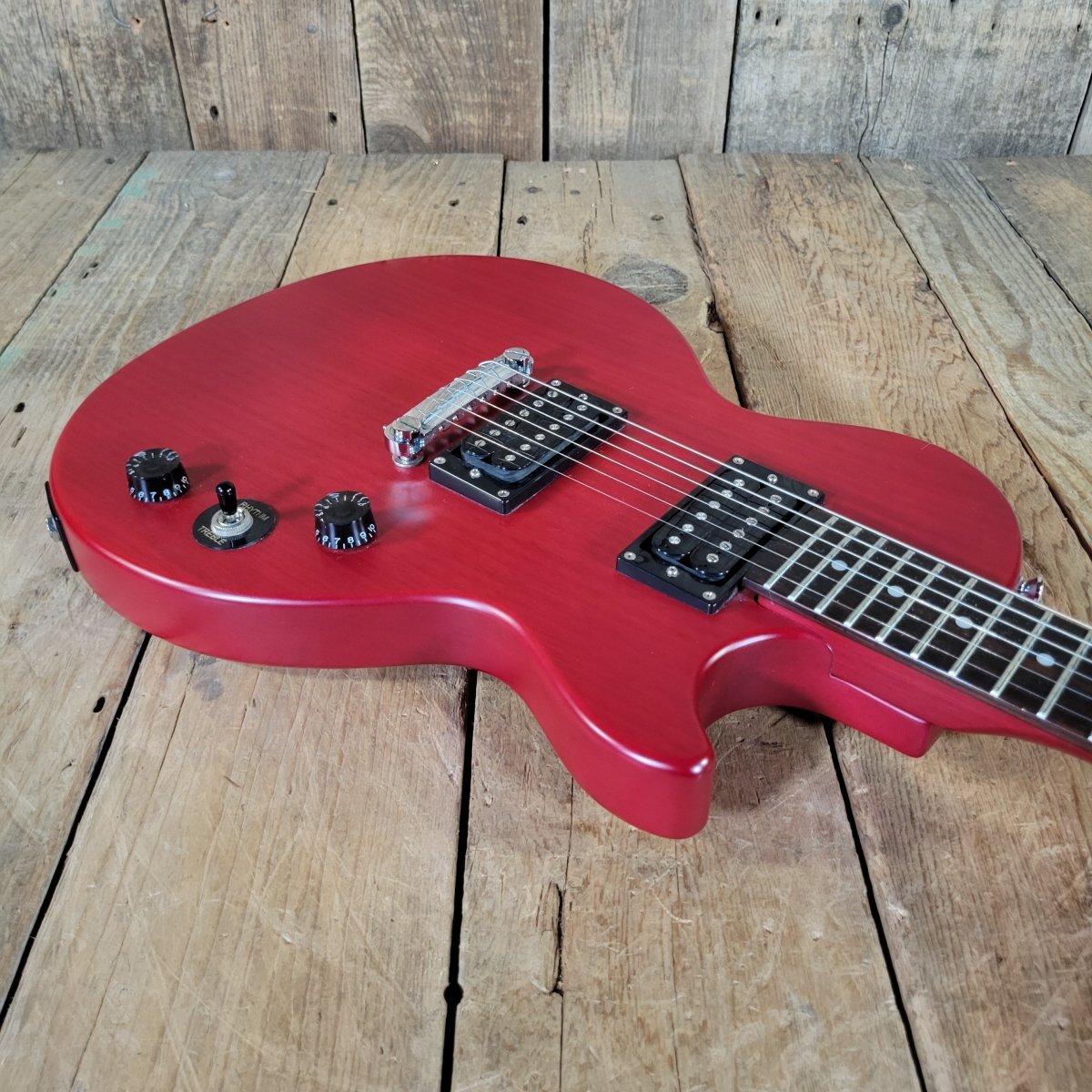 Epiphone Les Paul Special 2014 – Transparent Cherry, No Case - Mahar's Vintage Guitars