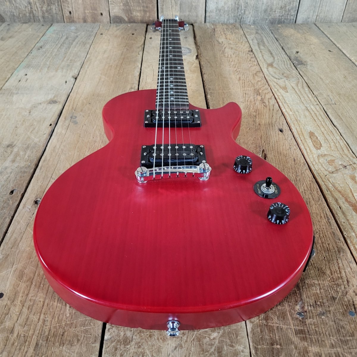 Epiphone Les Paul Special 2014 – Transparent Cherry, No Case - Mahar's Vintage Guitars