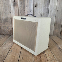 Fender 1958 Deluxe 5E3 Tweed with Factory 1963 White Tolex Recover - Mahar's Vintage Guitars