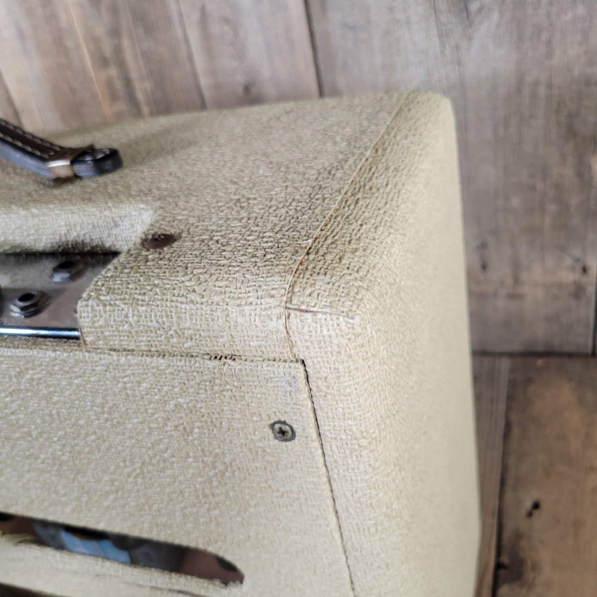 Fender 1958 Deluxe 5E3 Tweed with Factory 1963 White Tolex Recover - Mahar's Vintage Guitars