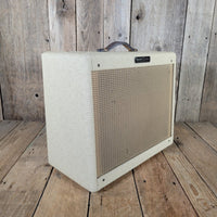 Fender 1958 Deluxe 5E3 Tweed with Factory 1963 White Tolex Recover - Mahar's Vintage Guitars
