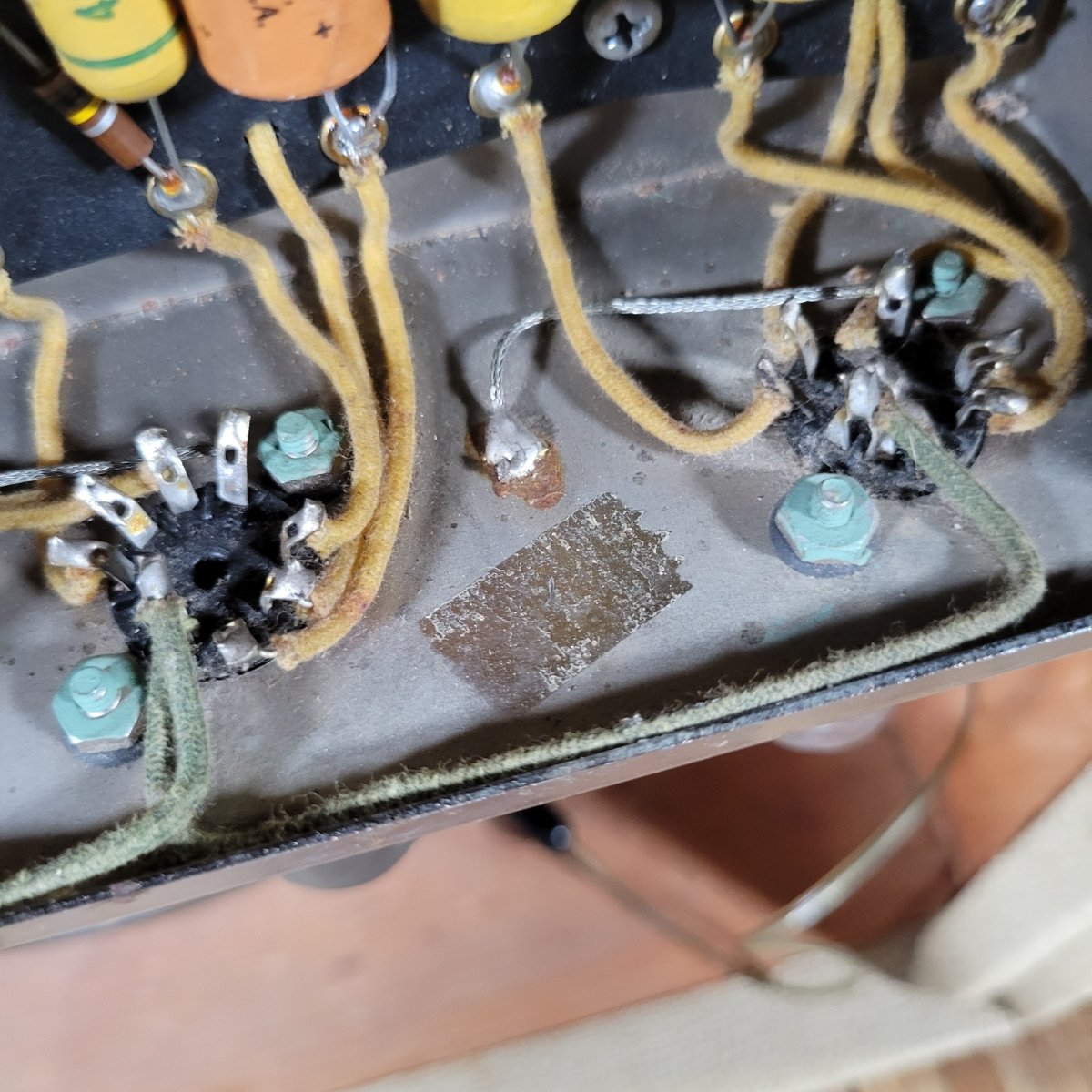 Fender 1958 Deluxe 5E3 Tweed with Factory 1963 White Tolex Recover - Mahar's Vintage Guitars