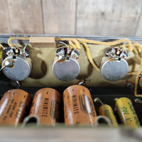 Fender 1958 Deluxe 5E3 Tweed with Factory 1963 White Tolex Recover - Mahar's Vintage Guitars