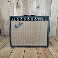 Fender 1965 Princeton Reverb Black Panel – Nickel - Plated Chassis, Vintage Handwired Tube Amp - Mahar's Vintage Guitars
