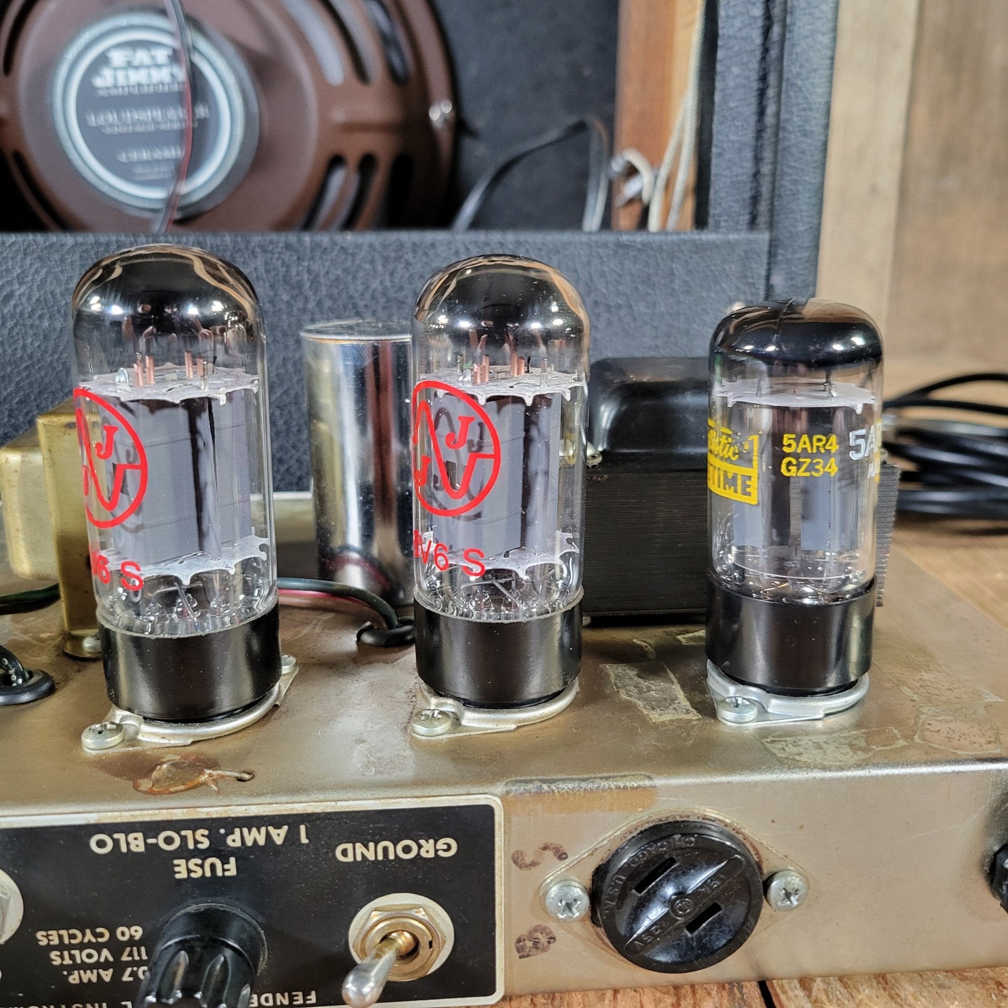 Fender 1965 Princeton Reverb Black Panel – Nickel - Plated Chassis, Vintage Handwired Tube Amp - Mahar's Vintage Guitars