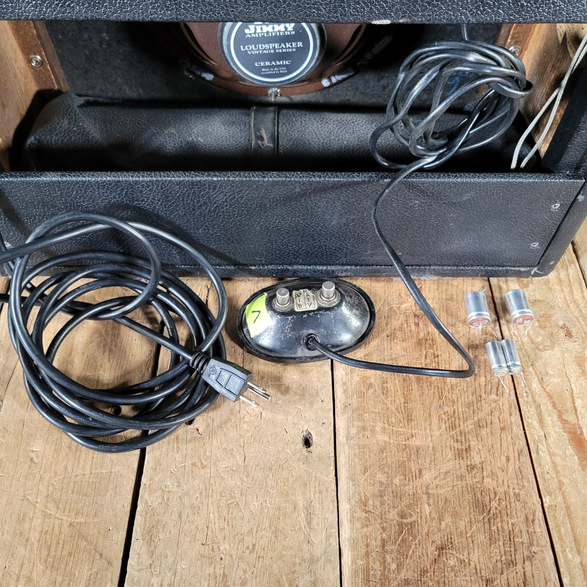 Fender 1965 Princeton Reverb Black Panel – Nickel - Plated Chassis, Vintage Handwired Tube Amp - Mahar's Vintage Guitars