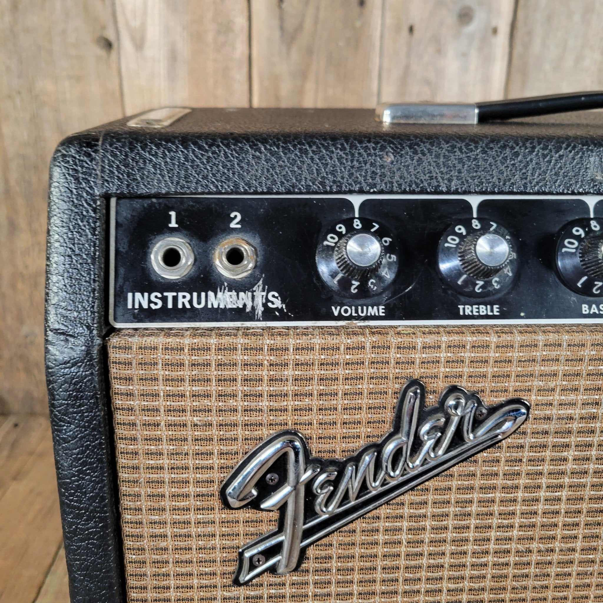 Fender 1965 Princeton Reverb Black Panel – Nickel - Plated Chassis, Vintage Handwired Tube Amp - Mahar's Vintage Guitars