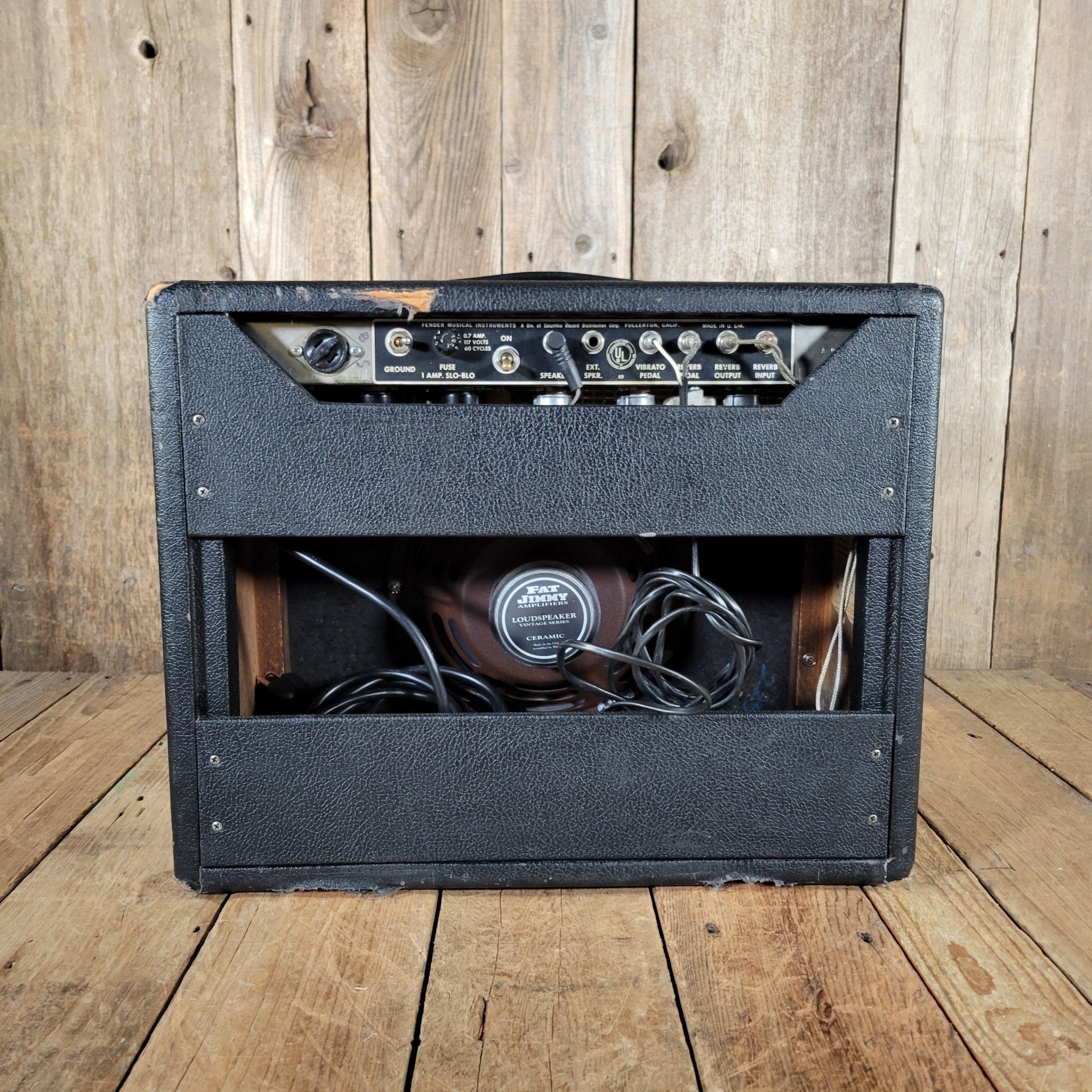 Fender 1965 Princeton Reverb Black Panel – Nickel - Plated Chassis, Vintage Handwired Tube Amp - Mahar's Vintage Guitars