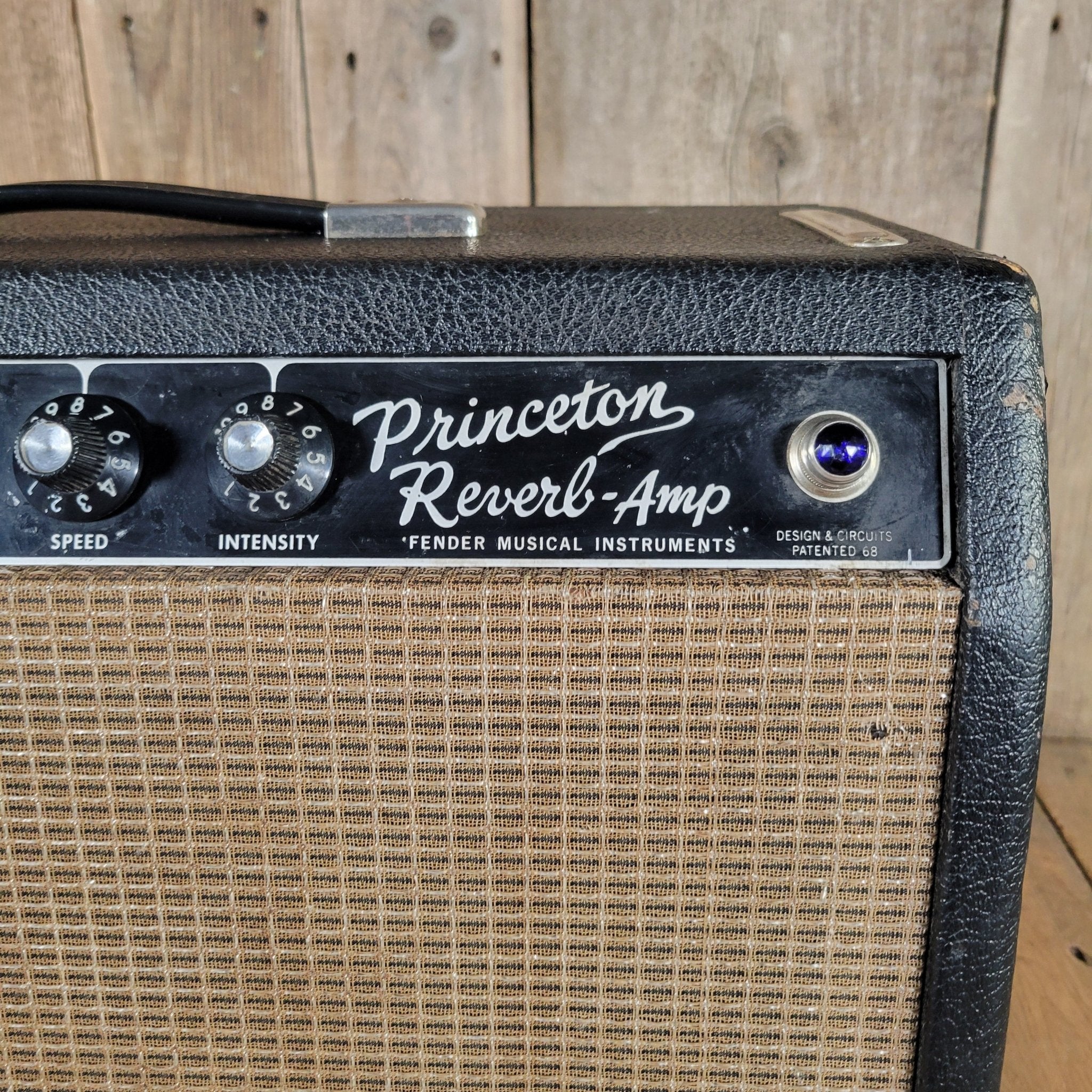 Fender 1965 Princeton Reverb Black Panel – Nickel - Plated Chassis, Vintage Handwired Tube Amp - Mahar's Vintage Guitars
