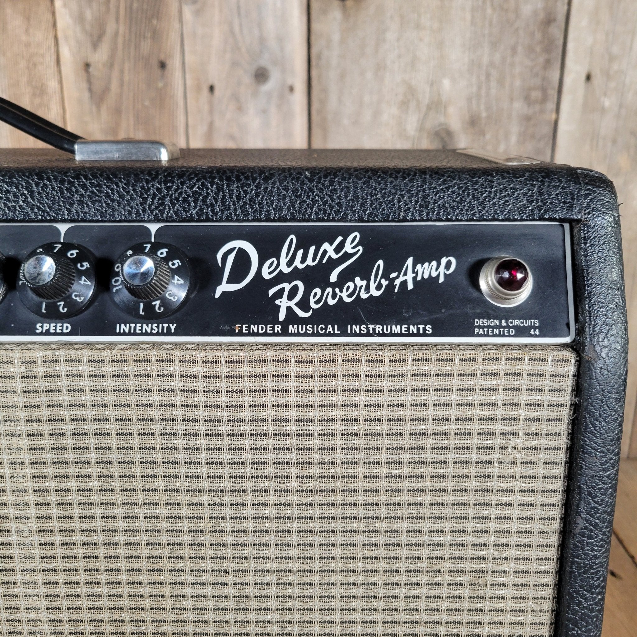 Fender 1967 Deluxe Reverb Black Panel – 22 - Watt AB763 Tube Combo with Spring Reverb & Tremolo - Mahar's Vintage Guitars