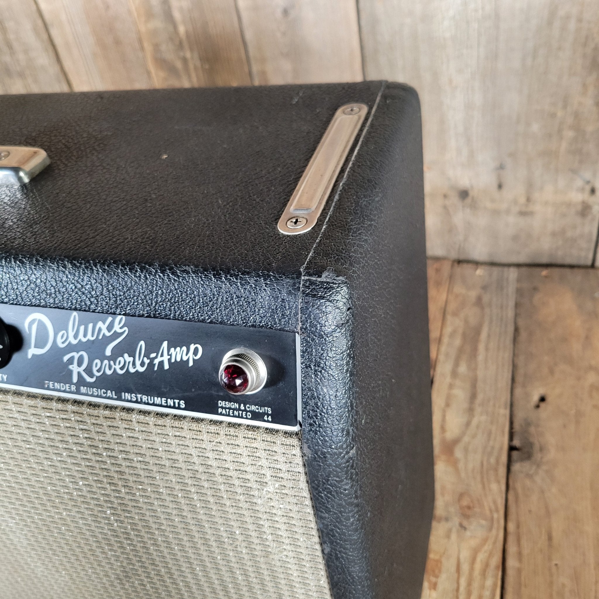 Fender 1967 Deluxe Reverb Black Panel – 22 - Watt AB763 Tube Combo with Spring Reverb & Tremolo - Mahar's Vintage Guitars