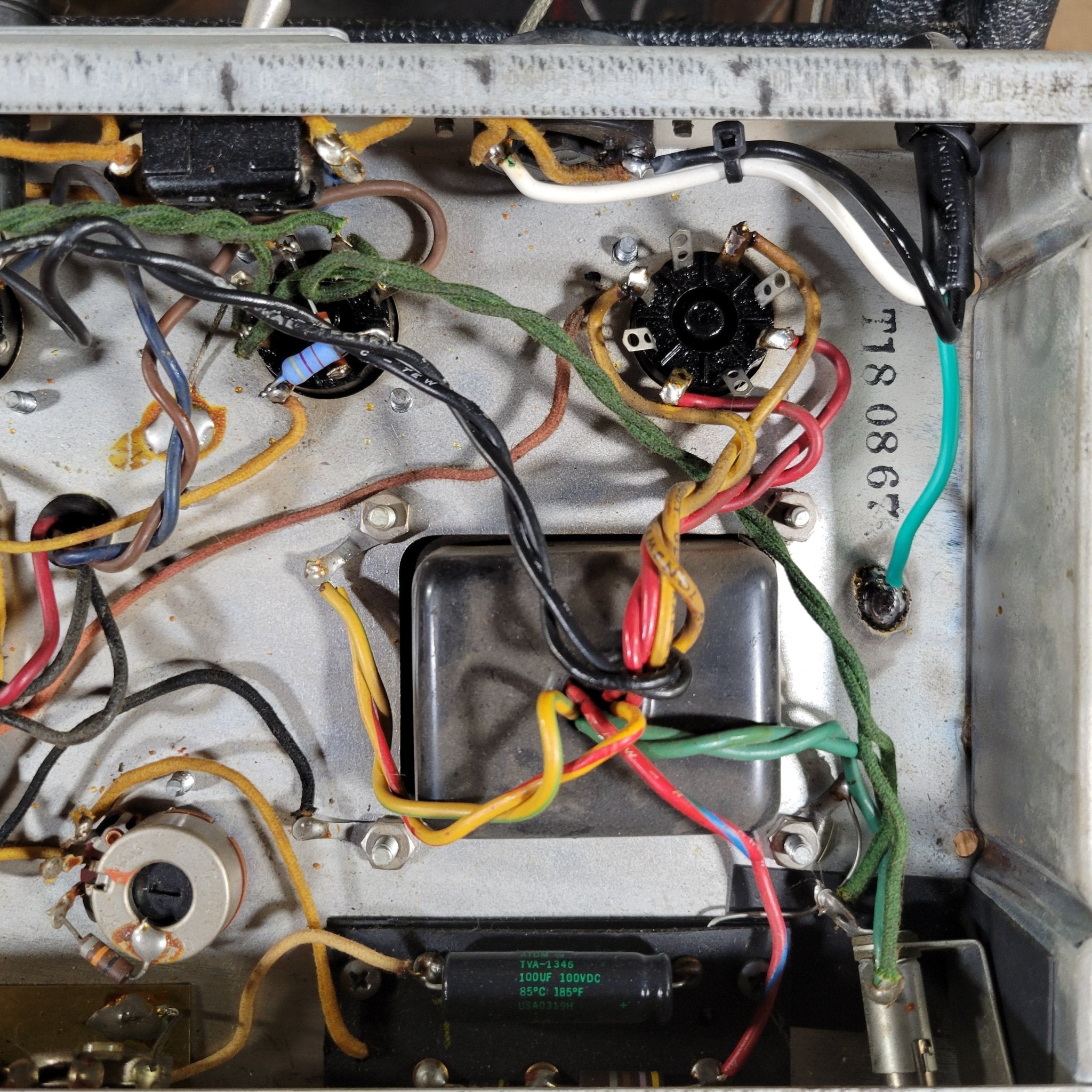 Fender 1967 Deluxe Reverb Black Panel – 22 - Watt AB763 Tube Combo with Spring Reverb & Tremolo - Mahar's Vintage Guitars