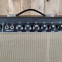 Fender 1967 Deluxe Reverb Black Panel – 22 - Watt AB763 Tube Combo with Spring Reverb & Tremolo - Mahar's Vintage Guitars