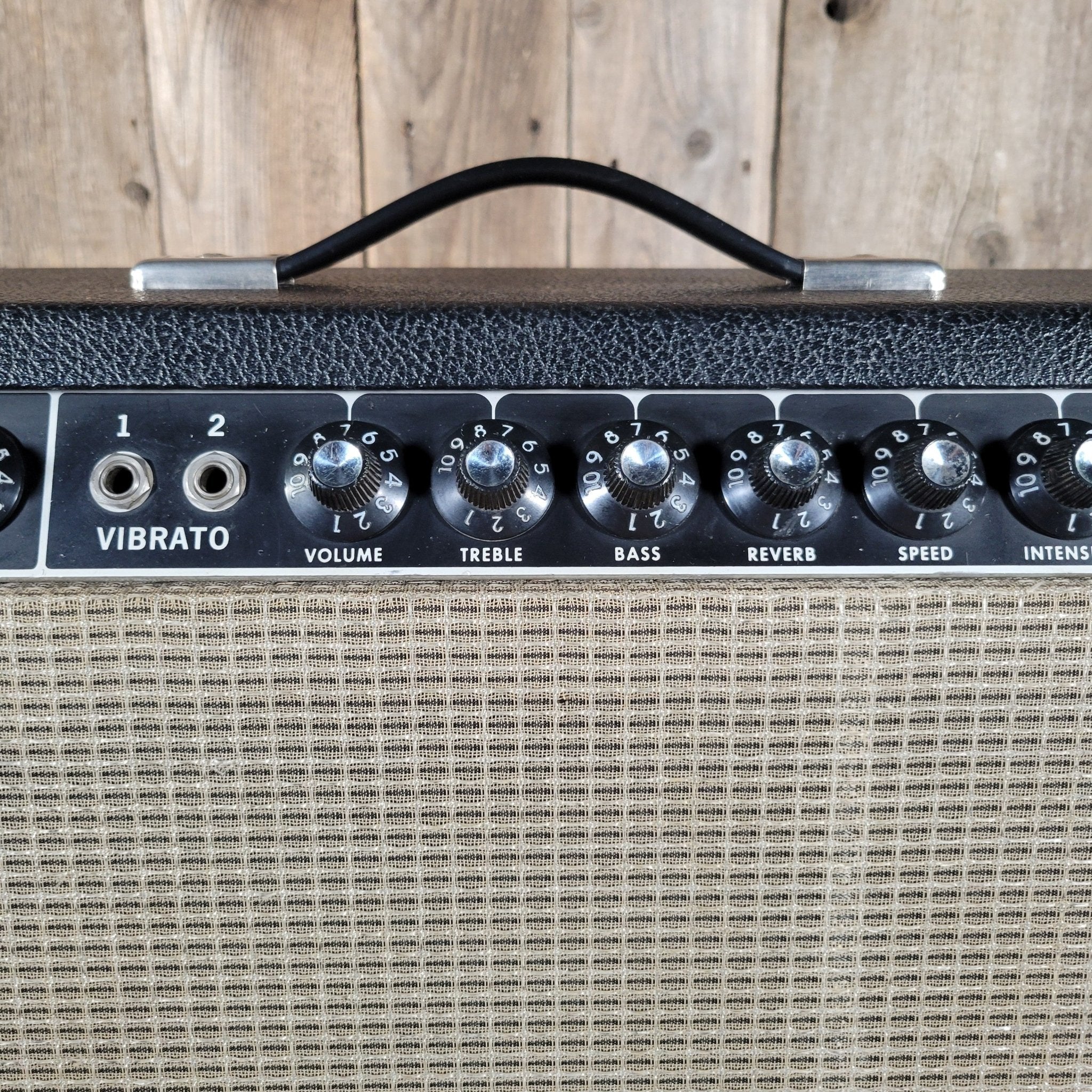 Fender 1967 Deluxe Reverb Black Panel – 22 - Watt AB763 Tube Combo with Spring Reverb & Tremolo - Mahar's Vintage Guitars