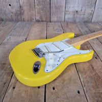 Fender American Standard Stratocaster Graffiti Yellow 1989 – Rare Custom Color Vintage USA Strat - Mahar's Vintage Guitars
