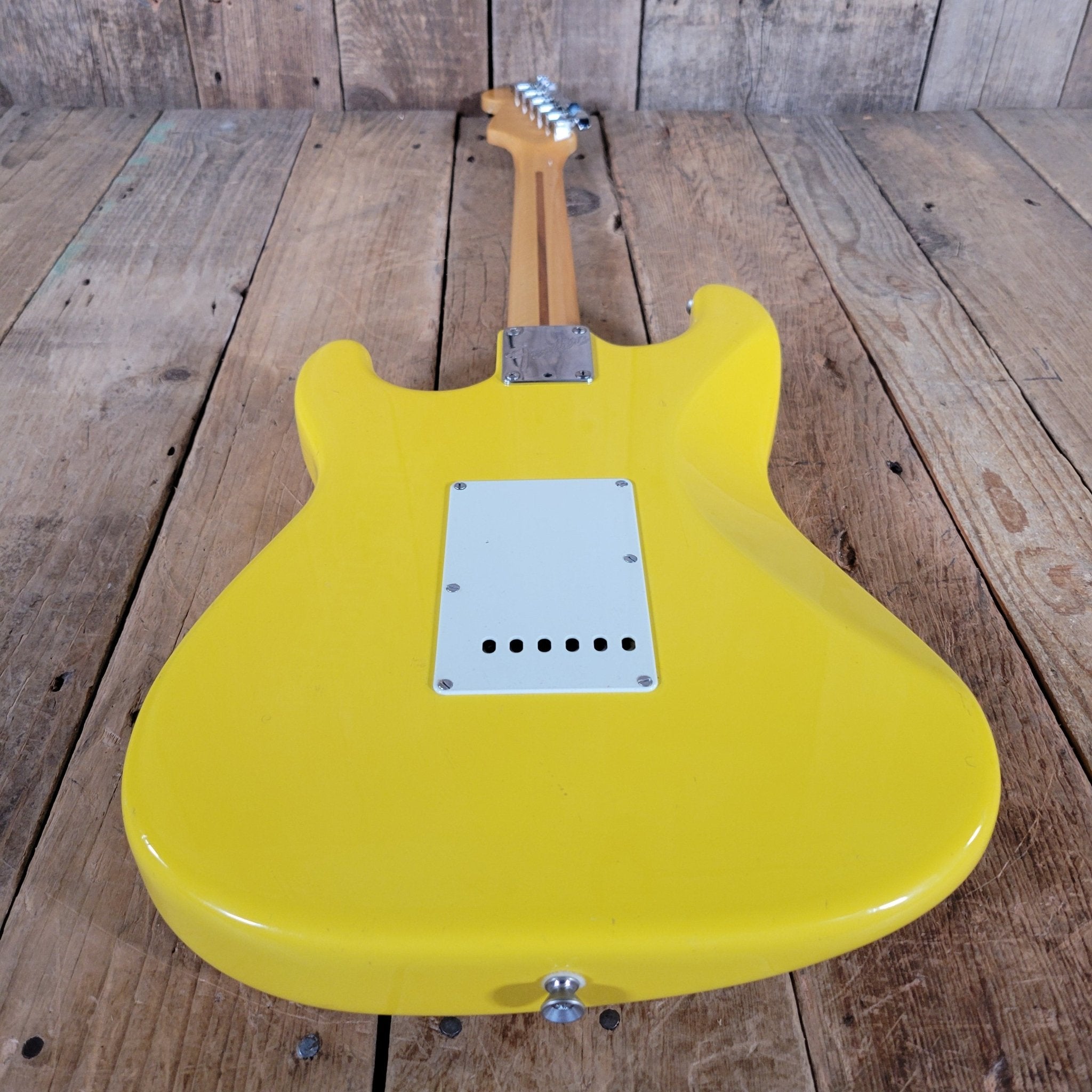 Fender American Standard Stratocaster Graffiti Yellow 1989 – Rare Custom Color Vintage USA Strat - Mahar's Vintage Guitars