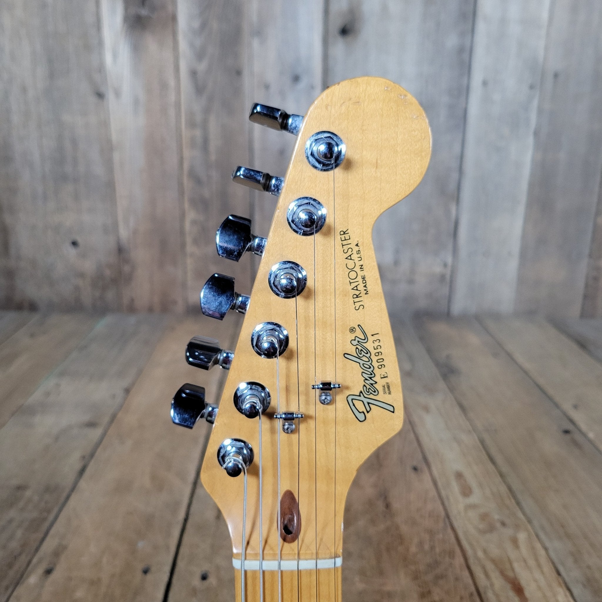 Fender American Standard Stratocaster Graffiti Yellow 1989 – Rare Custom Color Vintage USA Strat - Mahar's Vintage Guitars