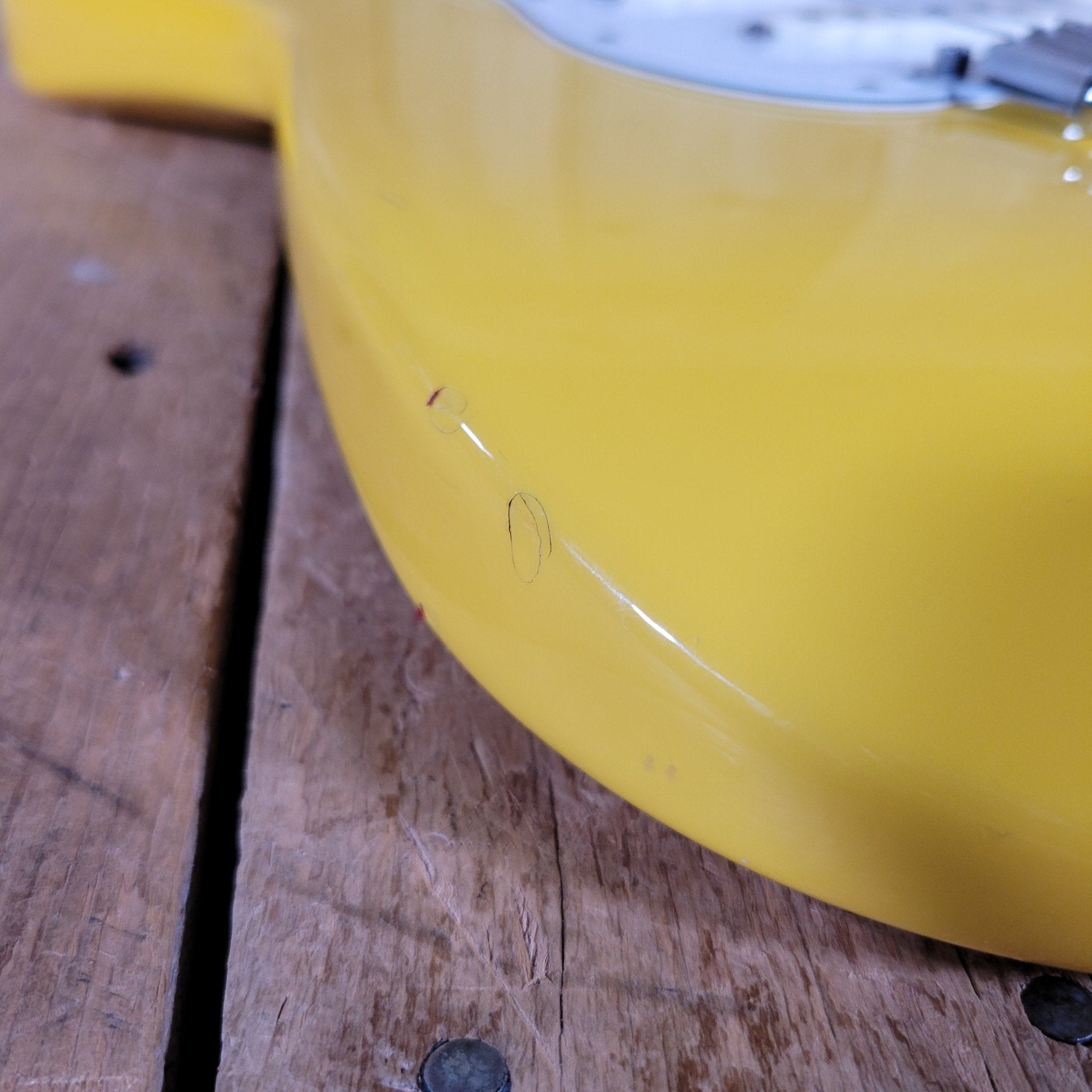 Fender American Standard Stratocaster Graffiti Yellow 1989 – Rare Custom Color Vintage USA Strat - Mahar's Vintage Guitars