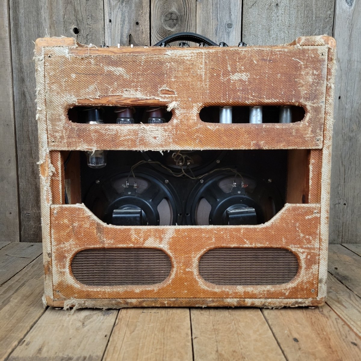 Fender Bandmaster 5E7 Tweed 3x10 1955 - Mahar's Vintage Guitars