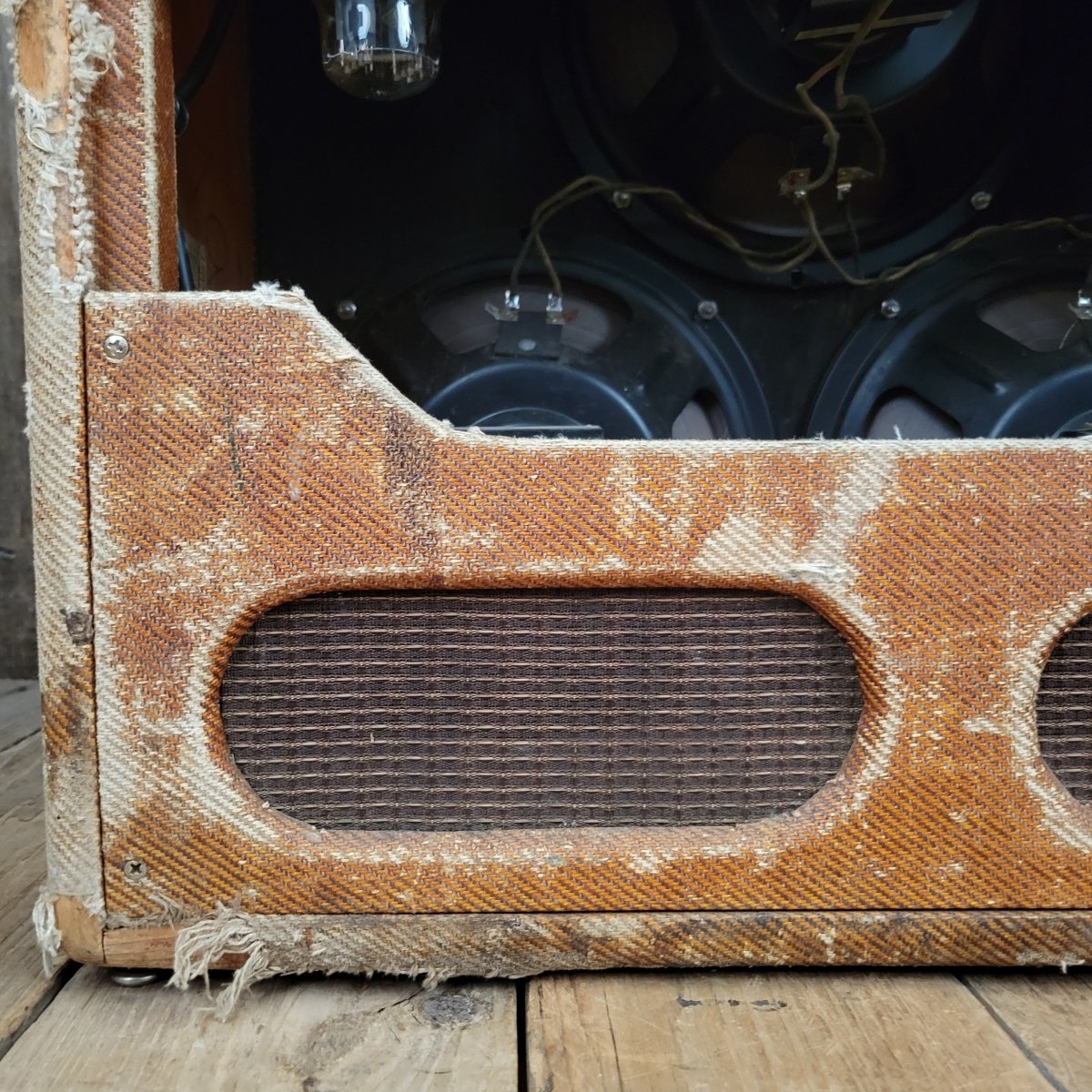 Fender Bandmaster 5E7 Tweed 3x10 1955 - Mahar's Vintage Guitars