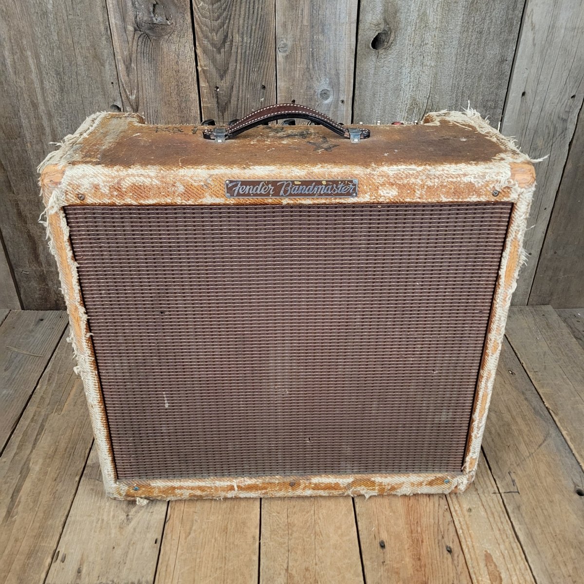 Fender Bandmaster 5E7 Tweed 3x10 1955 - Mahar's Vintage Guitars