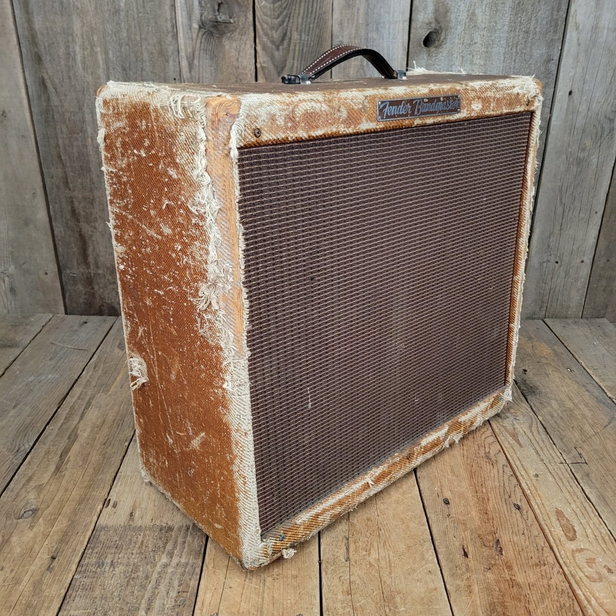 Fender Bandmaster 5E7 Tweed 3x10 1955 - Mahar's Vintage Guitars