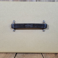 Fender Bandmaster Cab Original Cover Rough White Tolex 1962 - Mahar's Vintage Guitars