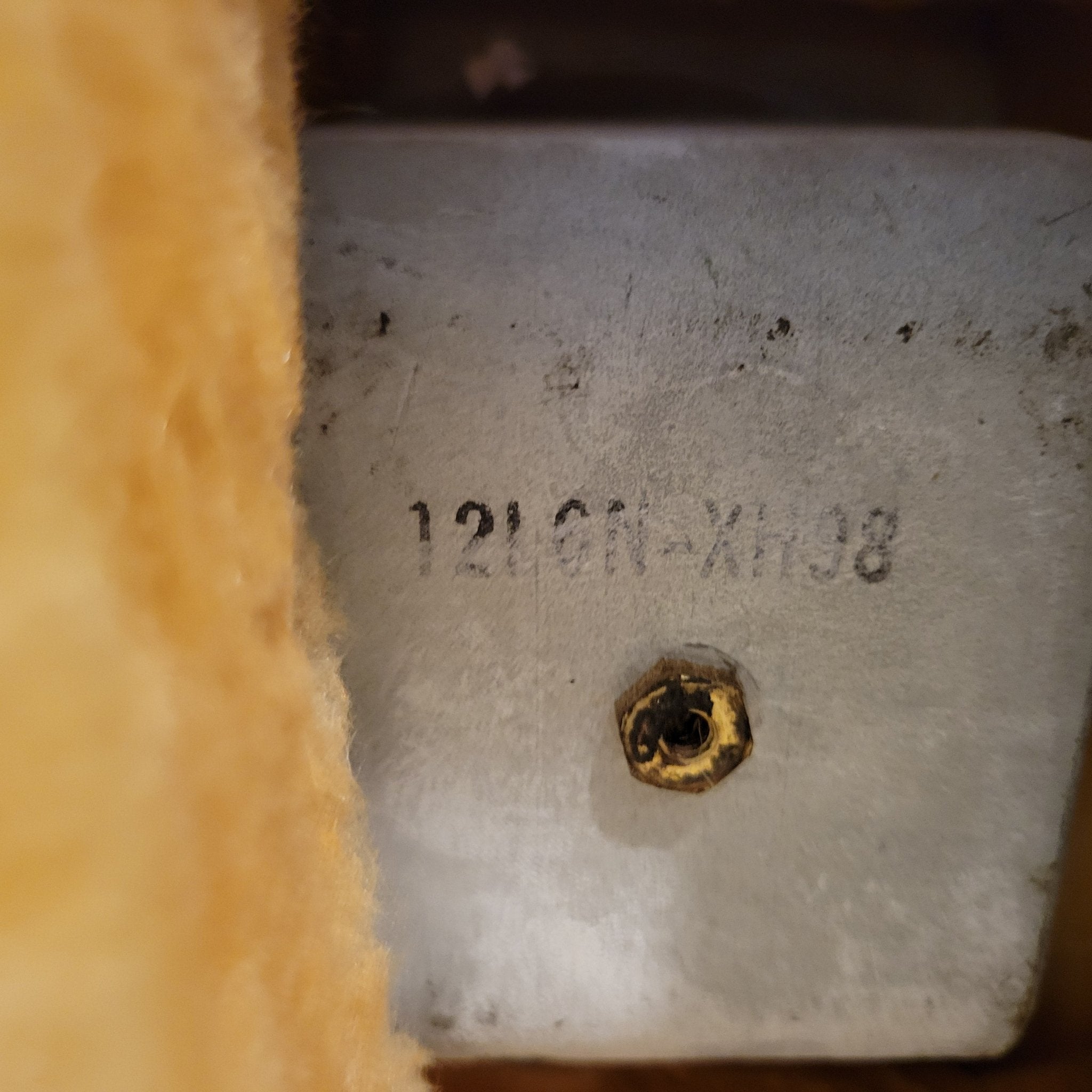 Fender Bandmaster Cab Original Cover Rough White Tolex 1962 - Mahar's Vintage Guitars