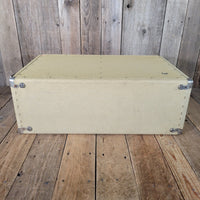 Fender Bandmaster Cab Original Cover Rough White Tolex 1962 - Mahar's Vintage Guitars