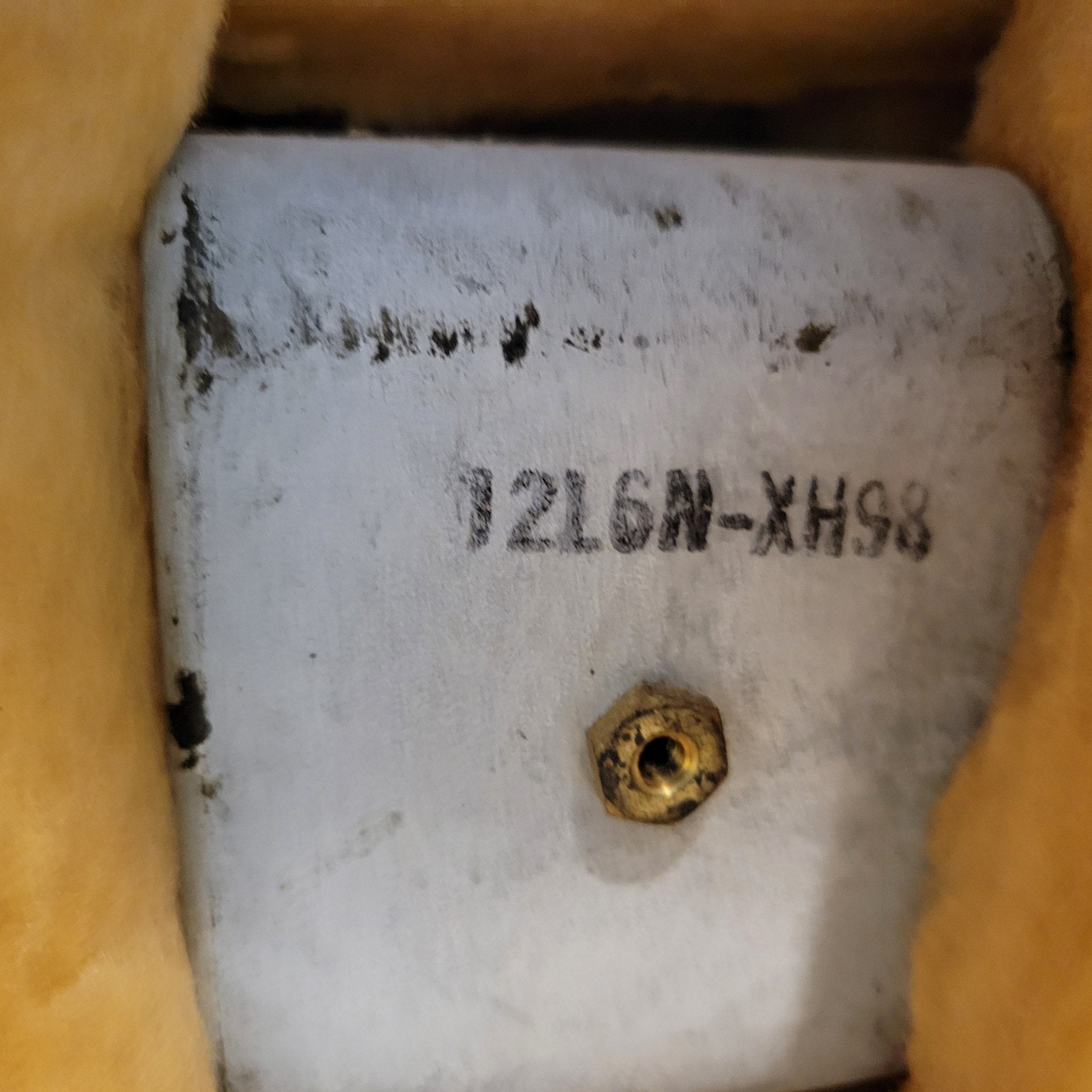 Fender Bandmaster Cab Original Cover Rough White Tolex 1962 - Mahar's Vintage Guitars