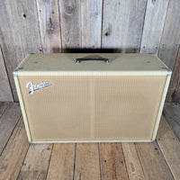 Fender Bandmaster Cab Original Cover Rough White Tolex 1962 - Mahar's Vintage Guitars