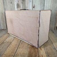 Fender Bandmaster Cab Original Cover Rough White Tolex 1962 - Mahar's Vintage Guitars