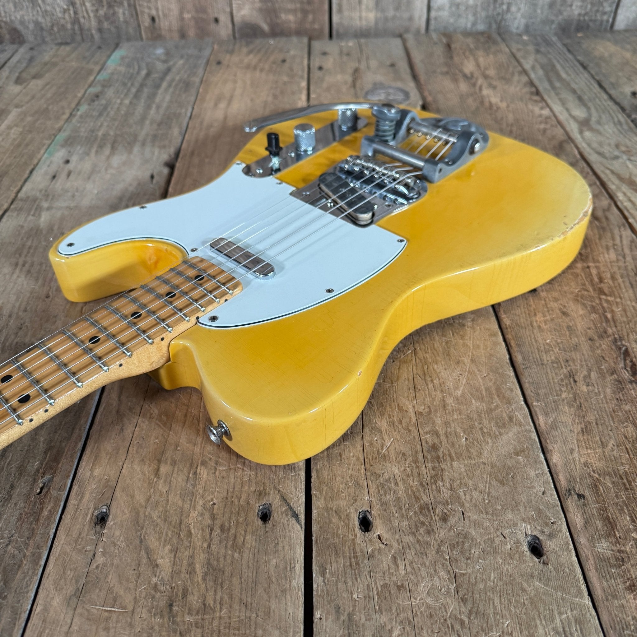 Fender Bigsby Telecaster Joe Riggio Refinished 1969 Blonde Vintage Electric Guitar - Mahar's Vintage Guitars