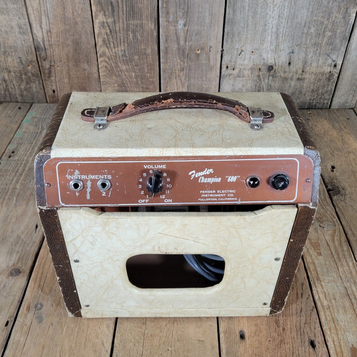 Fender Champion 600 Amplifier 5B1 – 1951 Vintage Tube Amp, Serviced - Mahar's Vintage Guitars