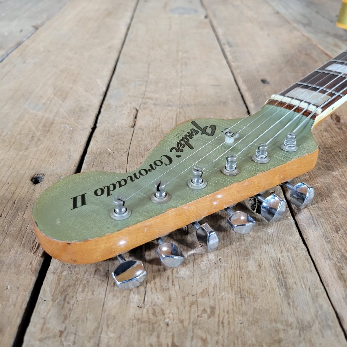 Fender Coronado II 1967 – Rare Ice Blue Metallic Custom Color, Vintage Semi - Hollow Guitar - Mahar's Vintage Guitars
